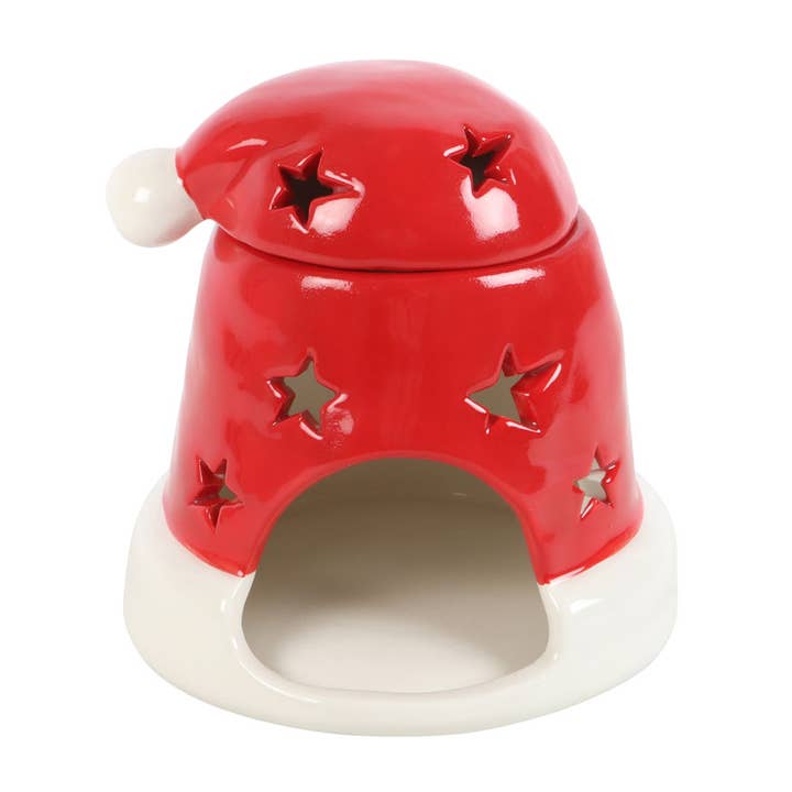 Something Different Wholesale - Wholesale Oil Warmer - Red Christmas Santa Hat Oil Burner
