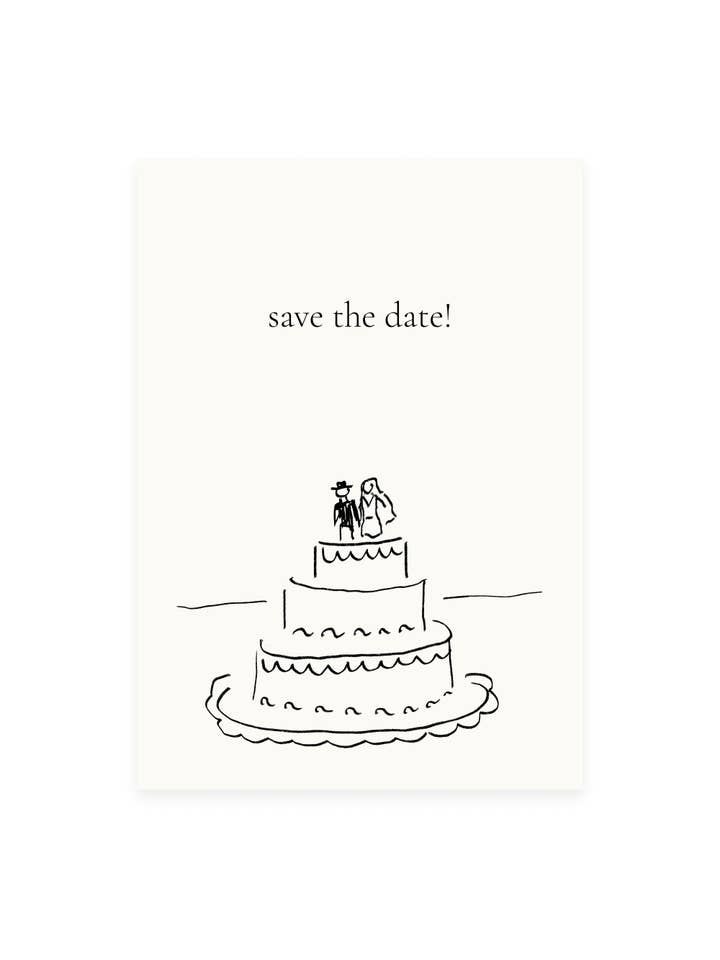 ”Spara datumet! ” vykort (risografi) för wholesale av L'Atelier Samedi