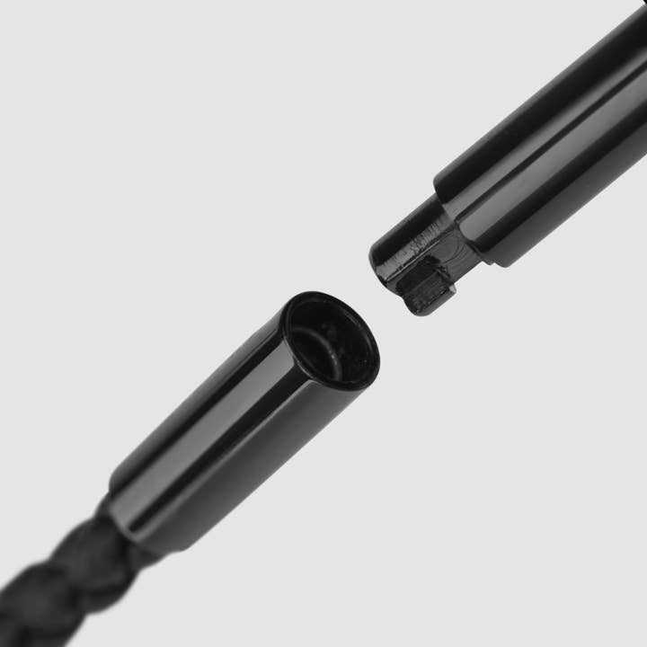 SERASAR – Engroshandel Smykker - Herre – Læderhalskæde "Solid" - sort - N0195