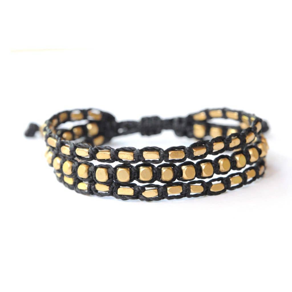 The Didi Jewelry Project - Wholesale Beaded Bracelet - Macrame Cuff0