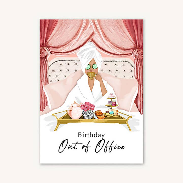 Tarjeta de felicitación de cumpleaños fuera de servicio para venta al por mayor de Beyoutifully Brown®