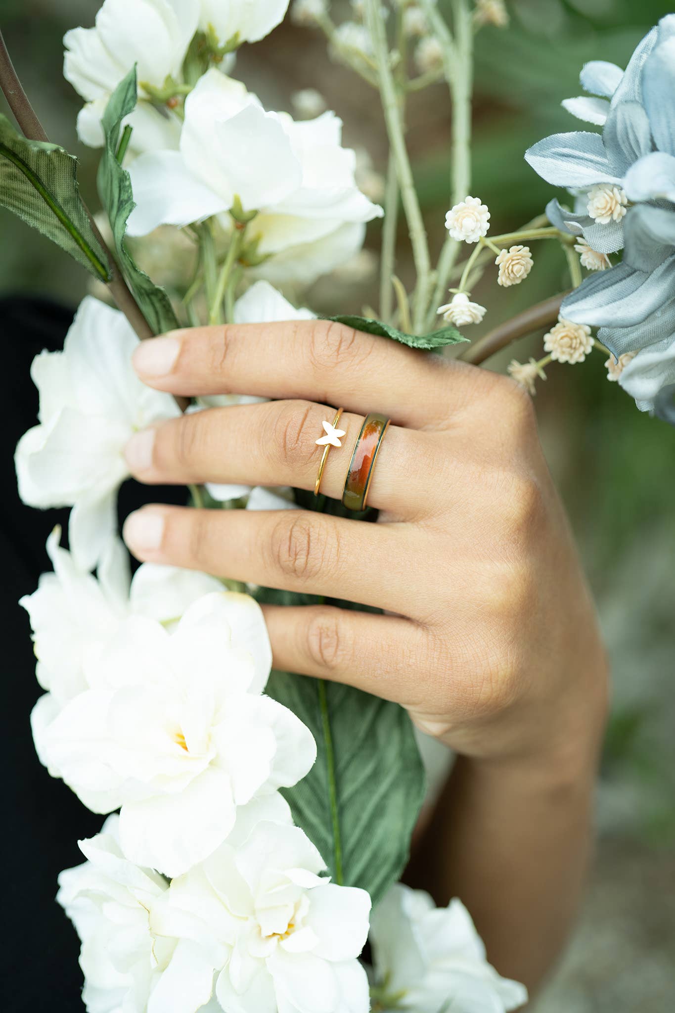 WJW – wholesale Band/Stackad Ring – 18K guld PVD-belagd rostfritt stål ringar med symboler för stapling15