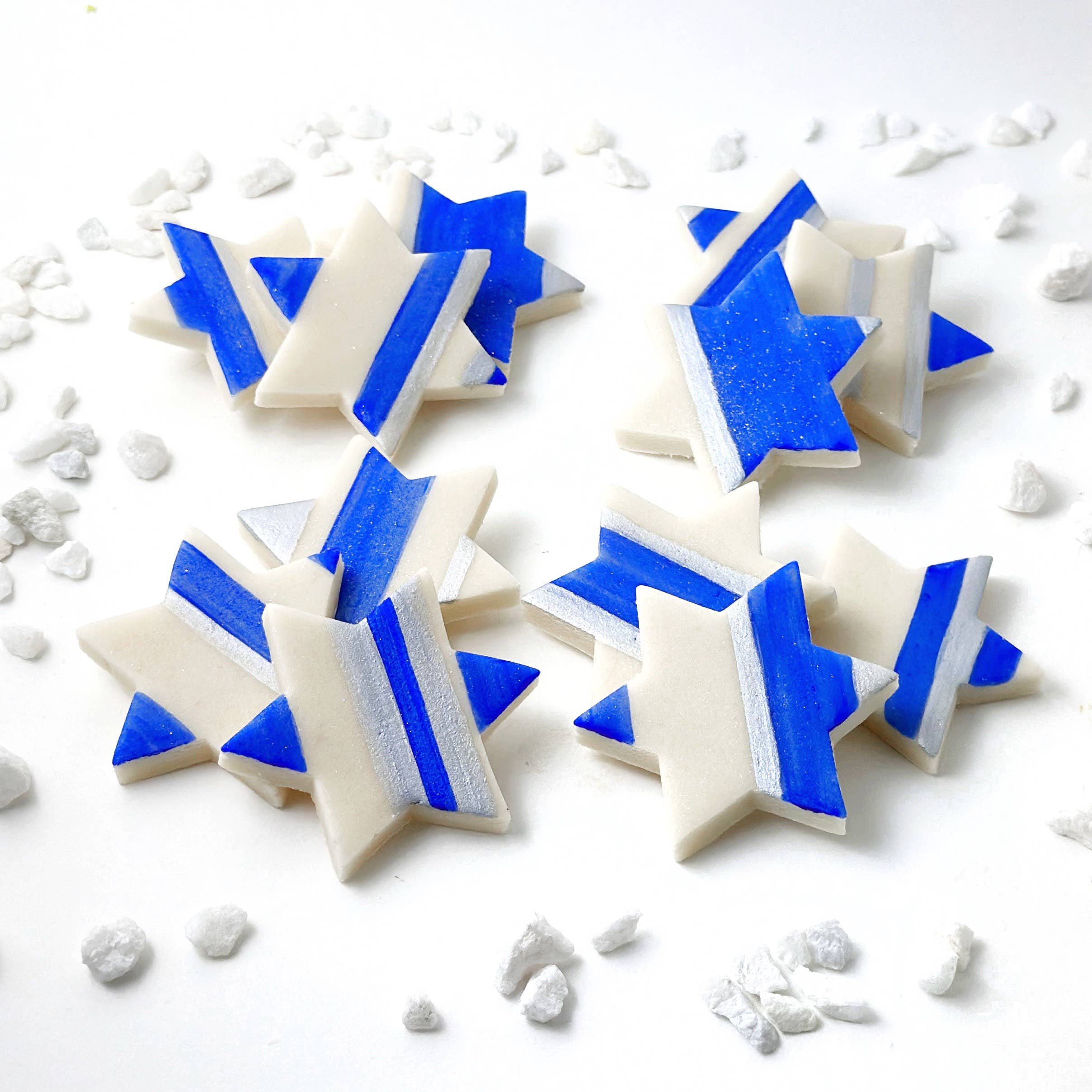 marzipops – Engroshandel Chokoladeovertrukket slik – Gourmet marcipan-slik med Davidsstjerner til Hanukkah og mere1