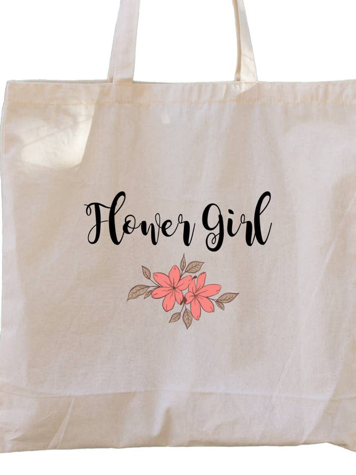 Sac à fleurs en toile pour enterrement de vie de jeune fille pour la vente par Second Ave Gift Company