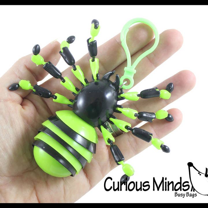 Curious Minds Toys - Wholesale Fidgetspeelgoed - Kinderen - 1 Wiggle Spider Fidget - Wiggle Articulated Jointed Moving H6
