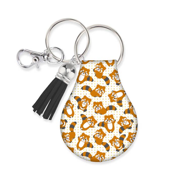Jolitee - Wholesale Keychain - Unisex - Neoprene AirTag Case Keychain – Red Pandas
