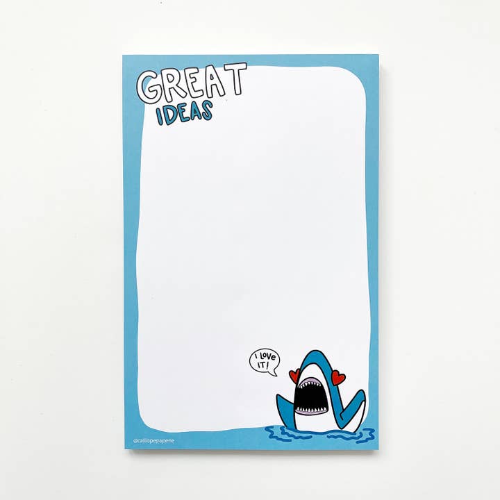 Great Ideas Shark Notepad for wholesale by Calliope