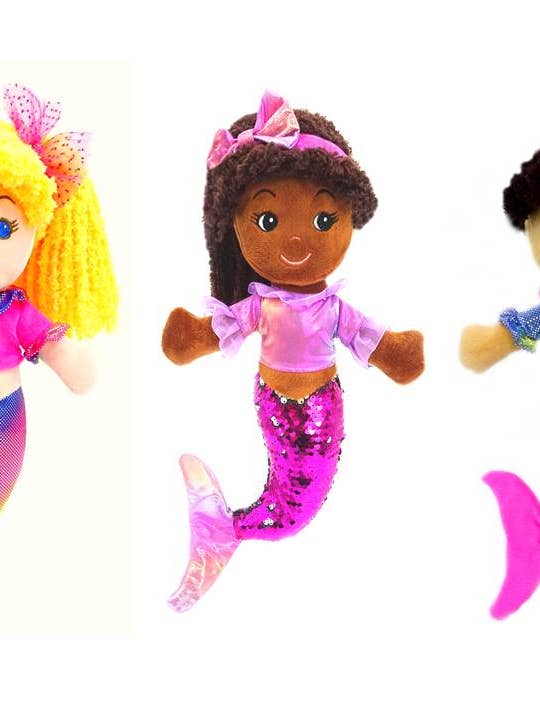 Assortiment de poupées Sparkle Mermaid Trio pour la vente par GirlzNDollz