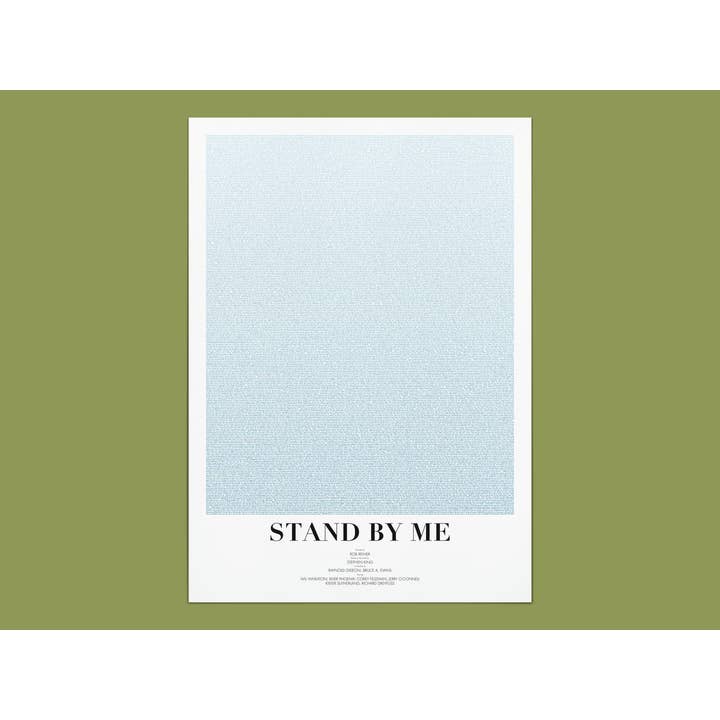 Stand By Me Filmdraaiboek Poster voor wholesale door Fade Out Prints