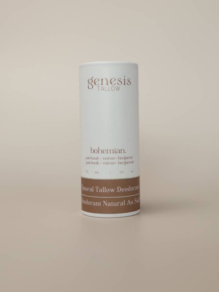 Bohemian - Tallow Natural Deodorant - Baking Soda Free for wholesale by Genesis Tallow