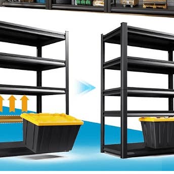 Naomi's Happy Place Shop - Wholesale Free-standing shelf - 72" H Garage Shelving Unit, Garage Storage Shelves 2500LBS Heavy Duty Shelving, Adjustable 5 Tier Metal Shelving Utility Shelf, Storage Rack for Industrial, Warehouse, Basement (16" D*36" W*72" H)6