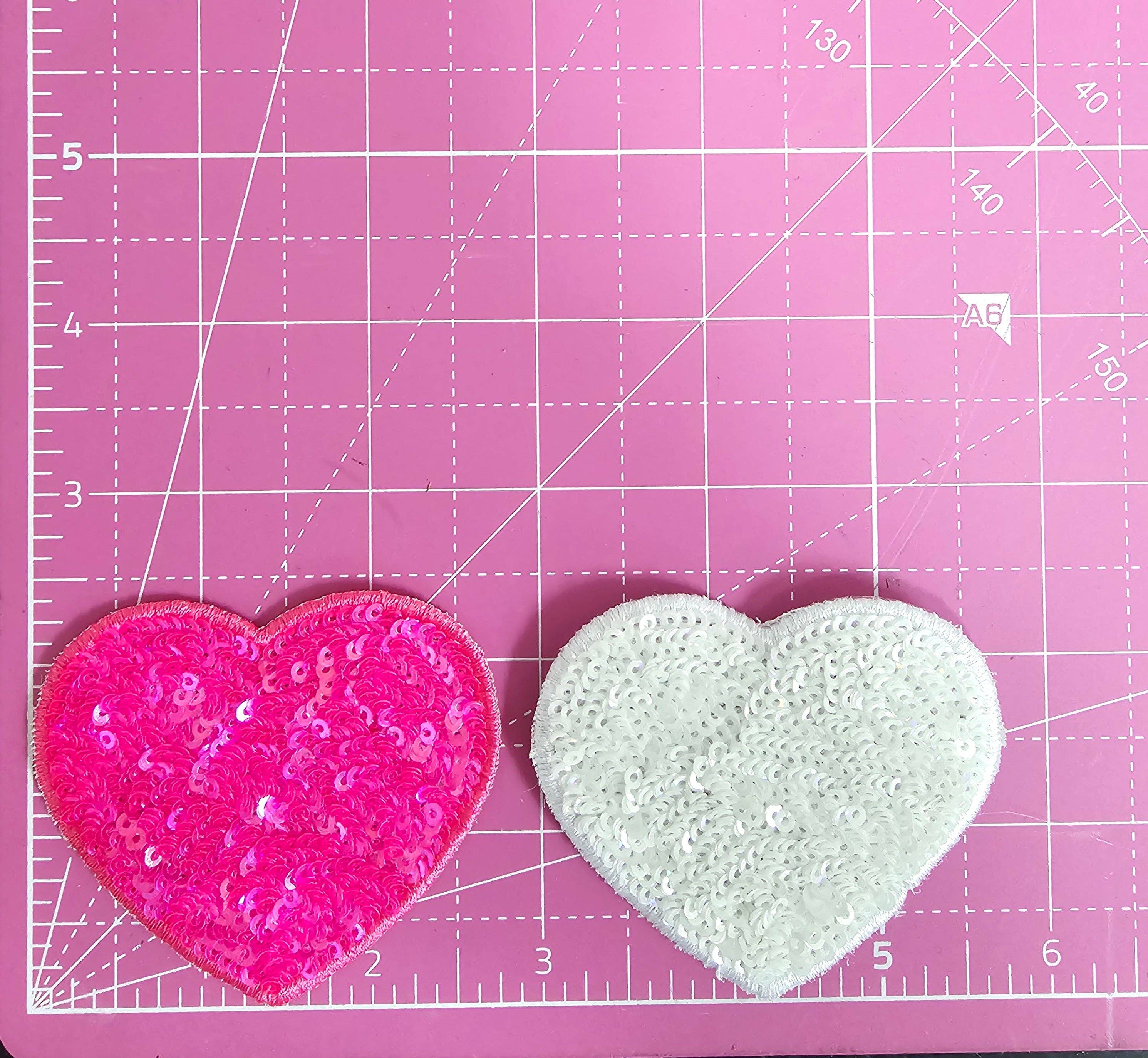 Scratch Decor - Wholesale Patch - Sequin Heart Embroidery Iron On Patch1