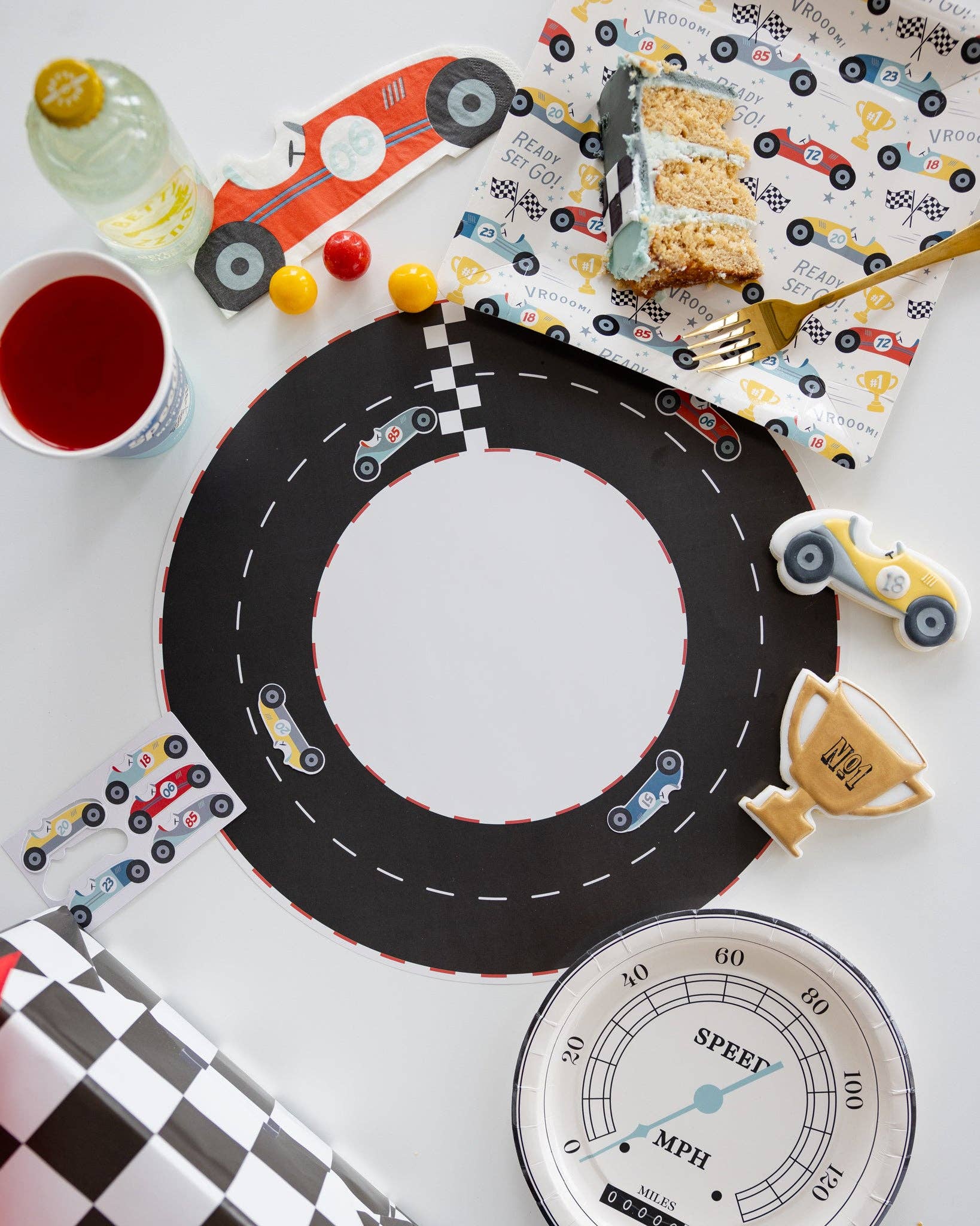 My Mind’s Eye – wholesale Disposable plate – MIL1041 - Miles per Hour - Race Pattern Plate5