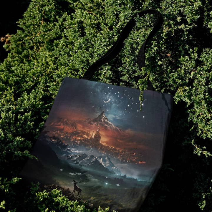 Velaris Dreamscape Woven Tote Bag for wholesale by MagicMerchEmporium