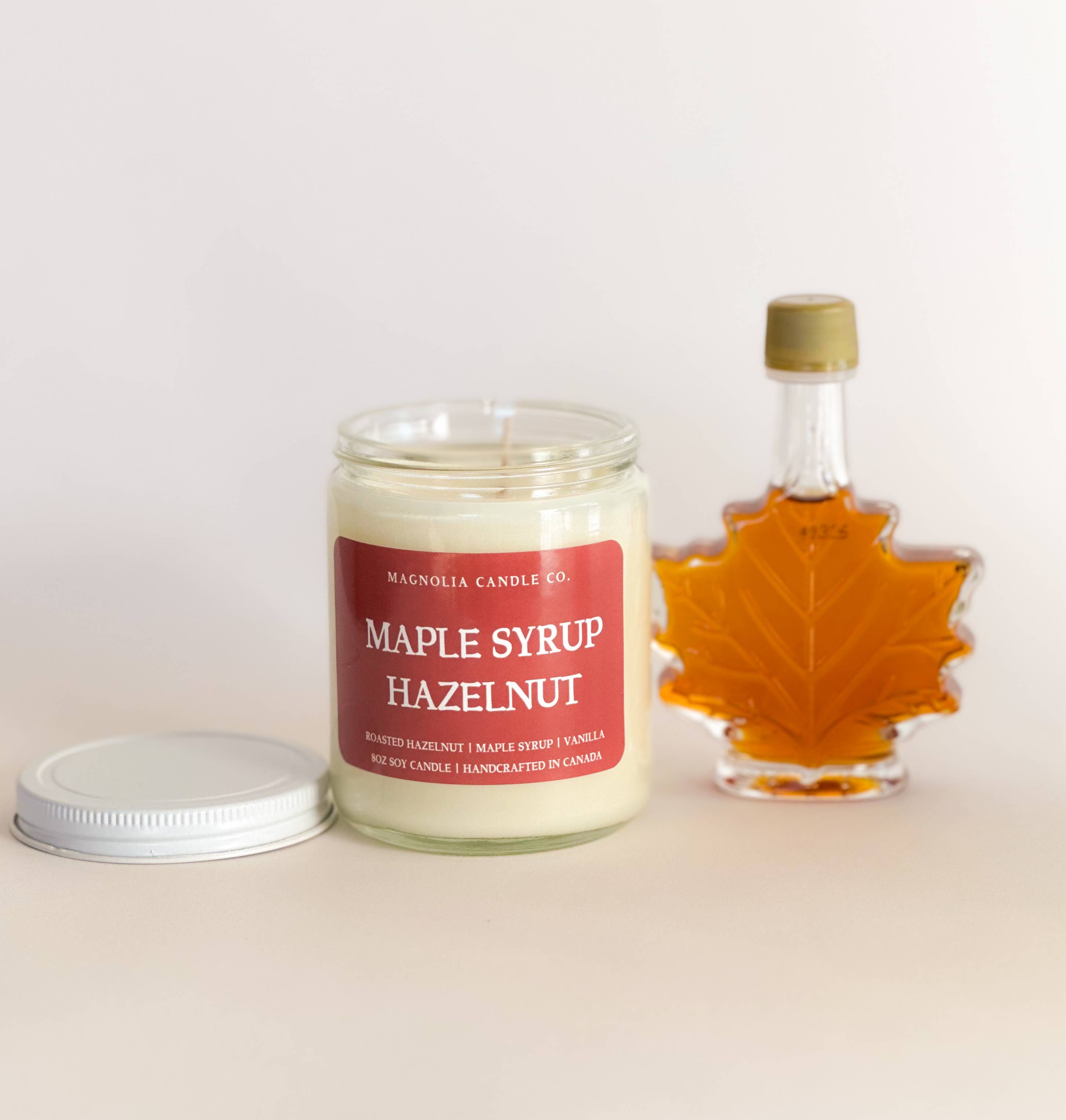 Magnolia Candle Company - Wholesale Pot/gevulde kaars - Ahornsiroop & Hazelnoot - Zomer | Lente Kaars 8oz2