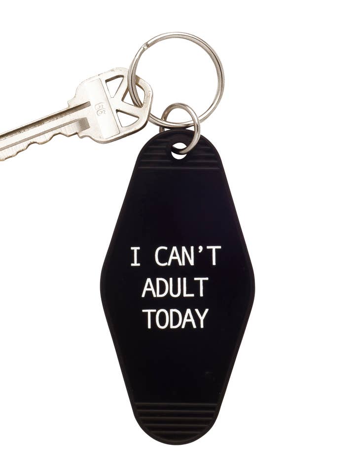 I Can't Adult Today Keychain for wholesale by SNARK CITY