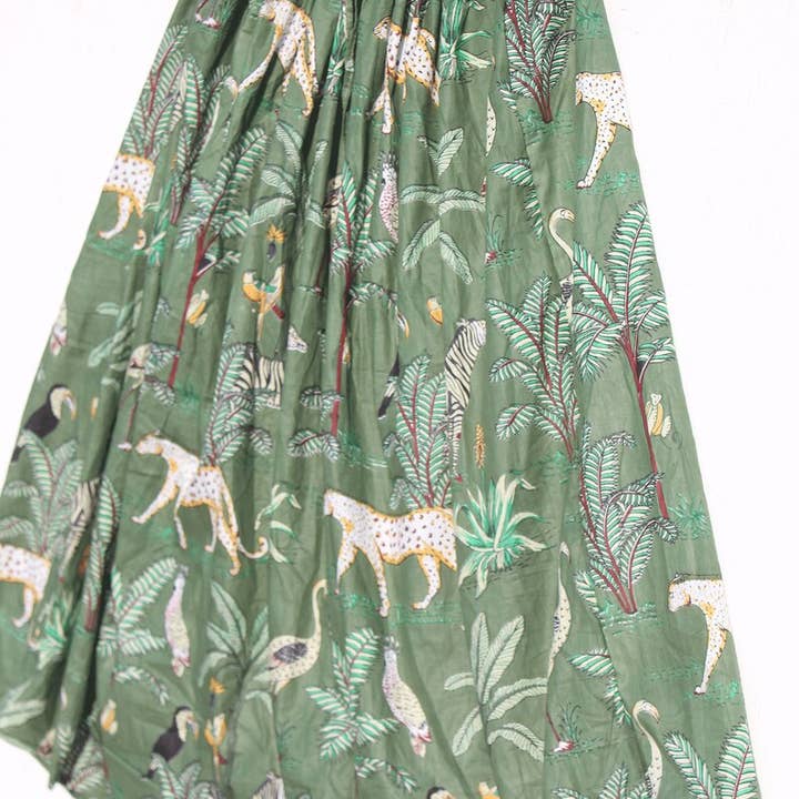 GYPSY STUDIO - Wholesale Skirt - Women's - Handmade Floral Boho Maxi Cotton Skirt Beach Wear 2