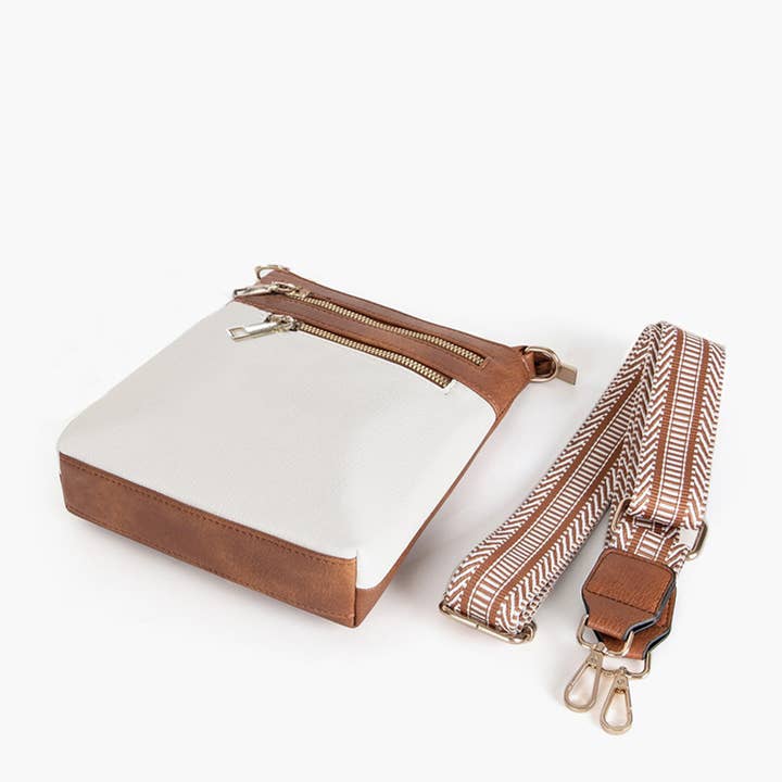 Wholesalesir - Wholesale Crossbody Bag - Women's - Retro Contrasting PU Leather Crossbody Bag