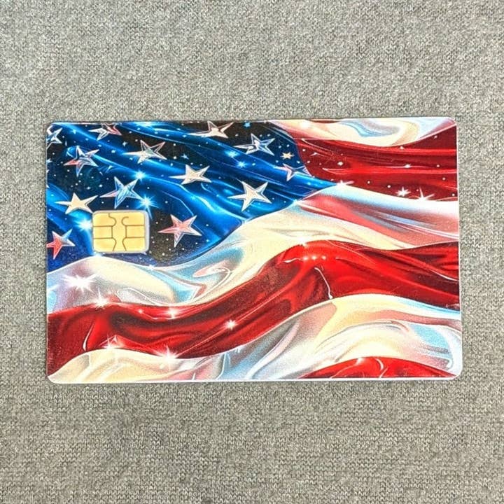 Snowfall Ridge LLC Accessories - Wholesale Sticker - Star Spangled Banner Credit/Debit Card Sticker, Skin, Cover0