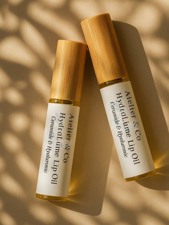 HydraLume | Organic Lip Oil – Ceramide & Hyaluronic Plumping Oil for wholesale by Atelier & Co