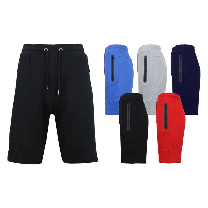 Men's Tech Shorts with Zipper Pockets for wholesale by Galaxy By Harvic