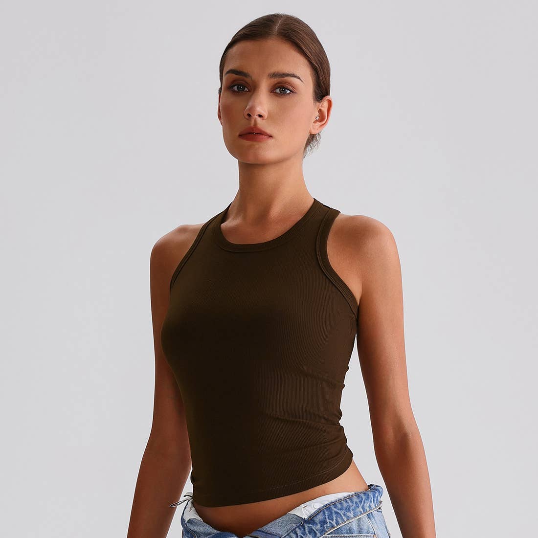 Sodalemon - Vendita all'ingrosso Canotta - Donna - Top sportivo da yoga donna a compressione con schiena a H e tessuto elasticizzato23