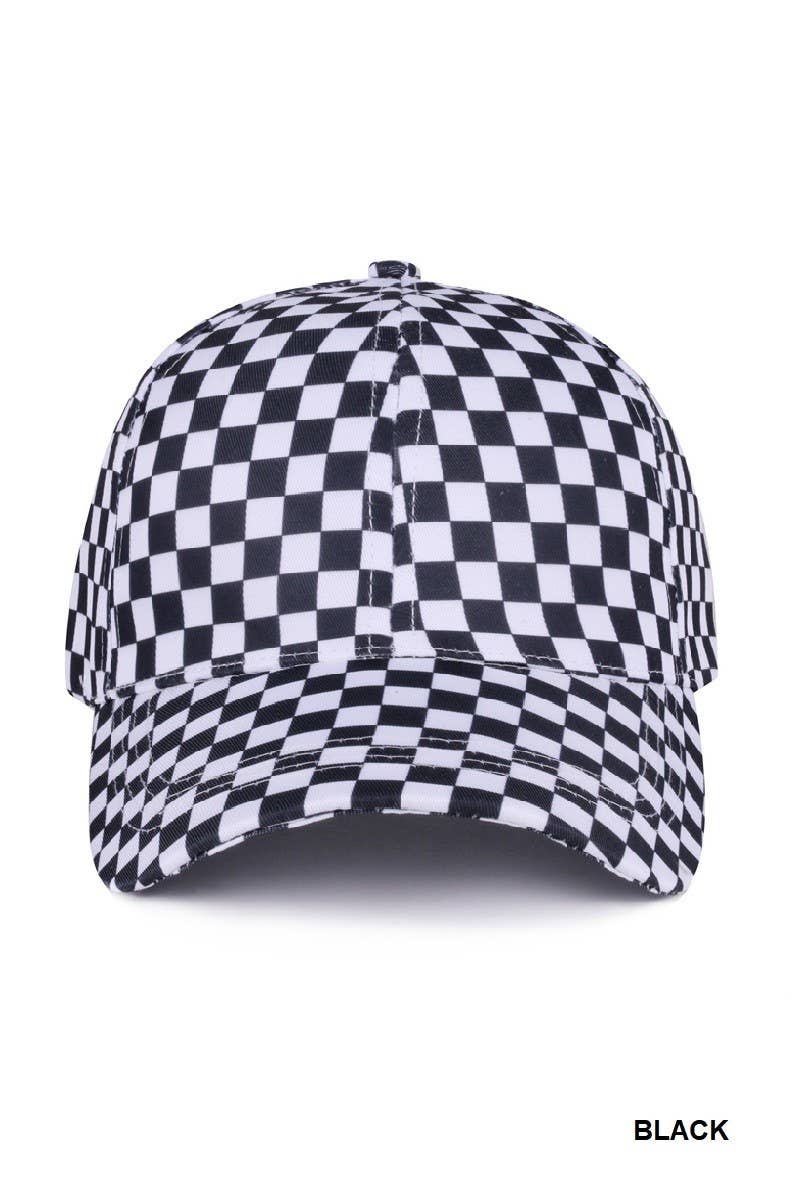 Vanilla Monkey - Wholesale Baseball Cap - Women's - Checkered Pattern Baseball Cap2