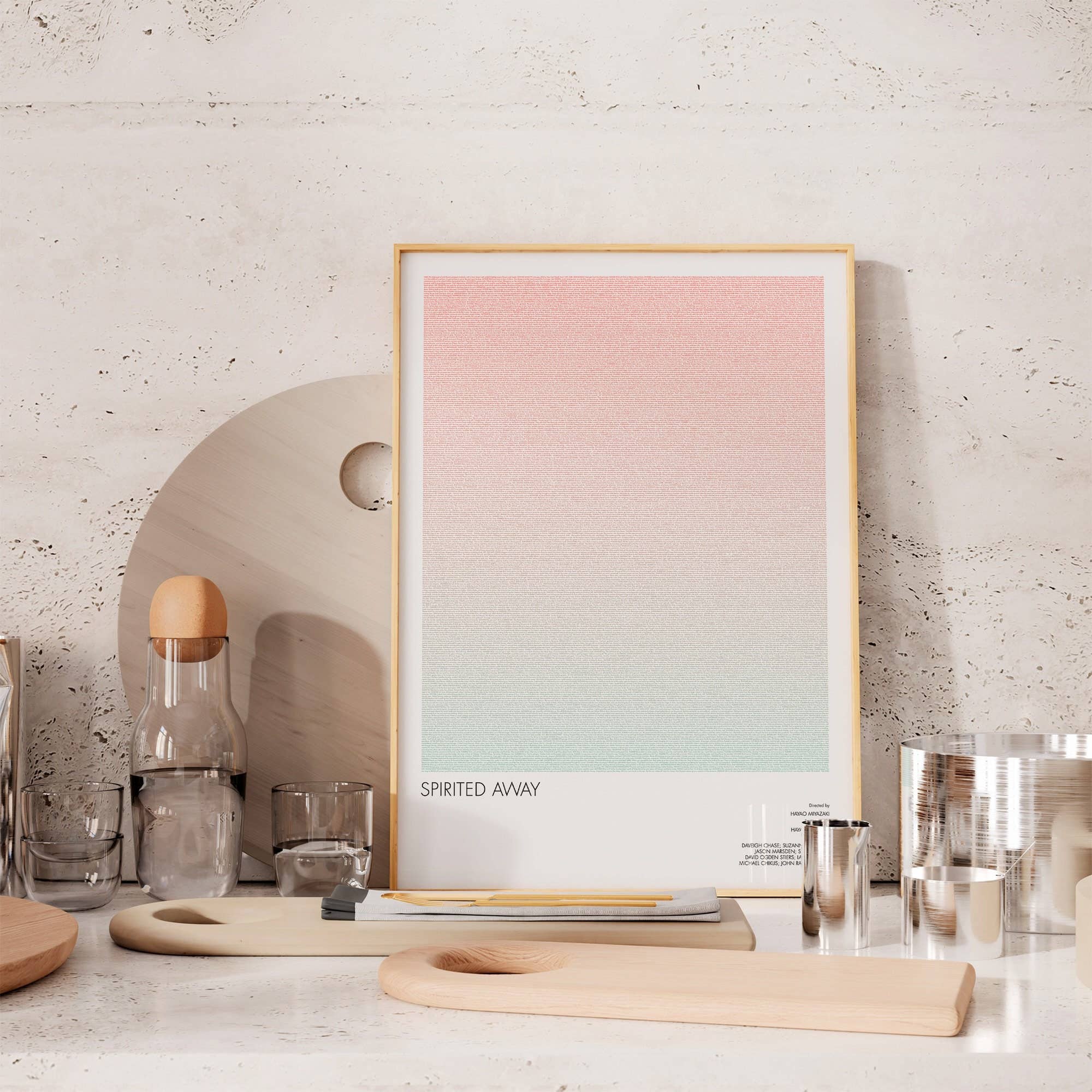 Fade Out Prints – Impressão artística por atacado – Spirited Away Roteiro Poster do Filme7