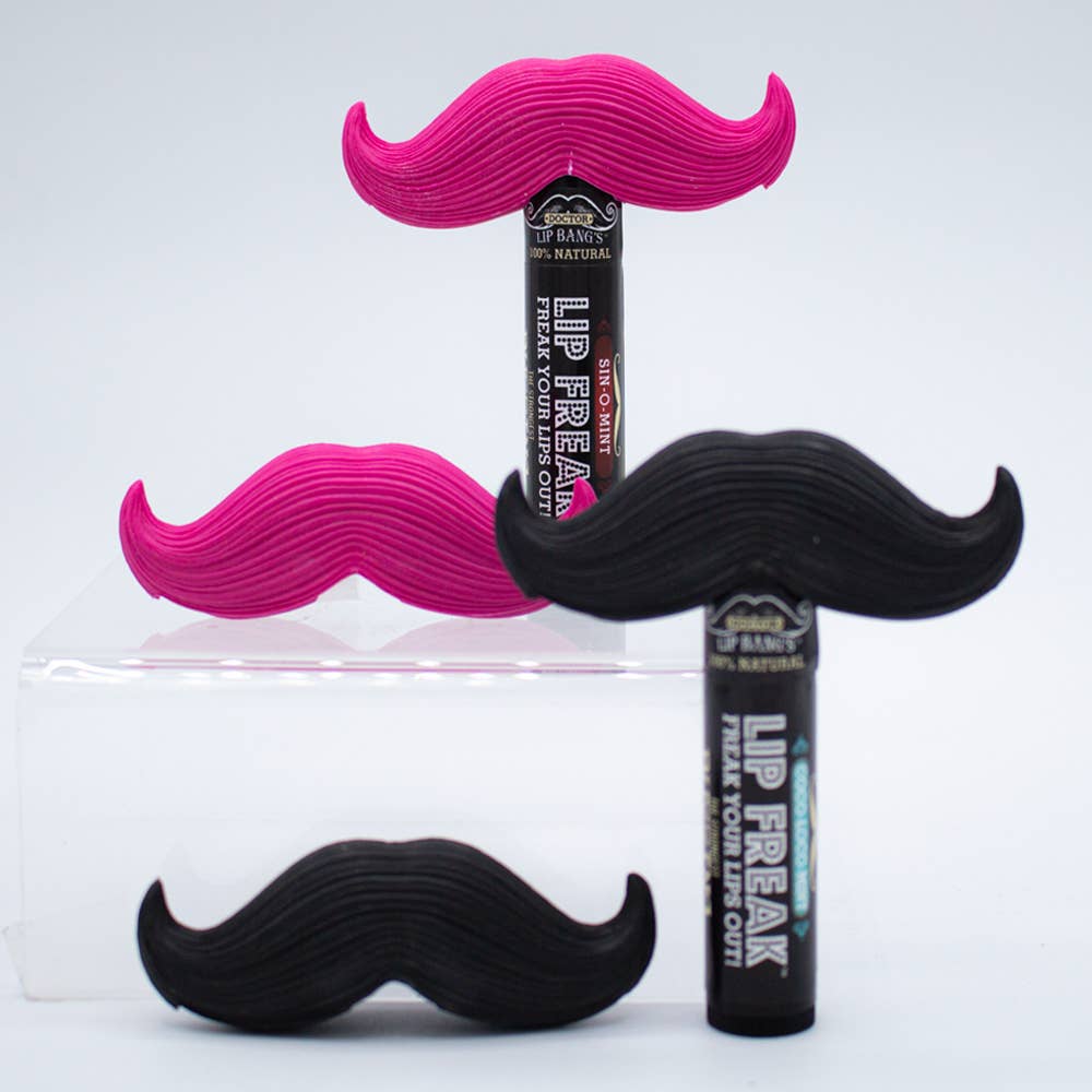 Doctor Lip Bang's - Wholesale Lip Balm - Mustache Lip Balm Tube Topper0