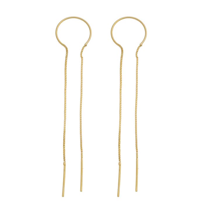 SE807B Large Circle Loop Thread Earrings for wholesale by Sai Brazil