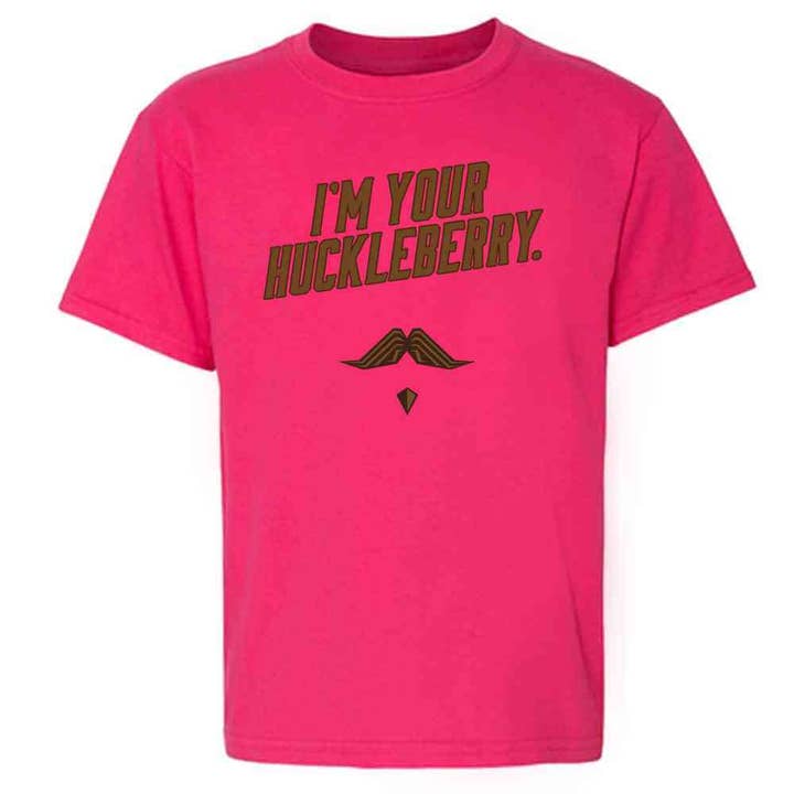 Pop Threads – wholesale Screen-printed t-shirt – Kids – Im Your Huckleberry Western Quote Funny Vintage Kids & Youth Tee