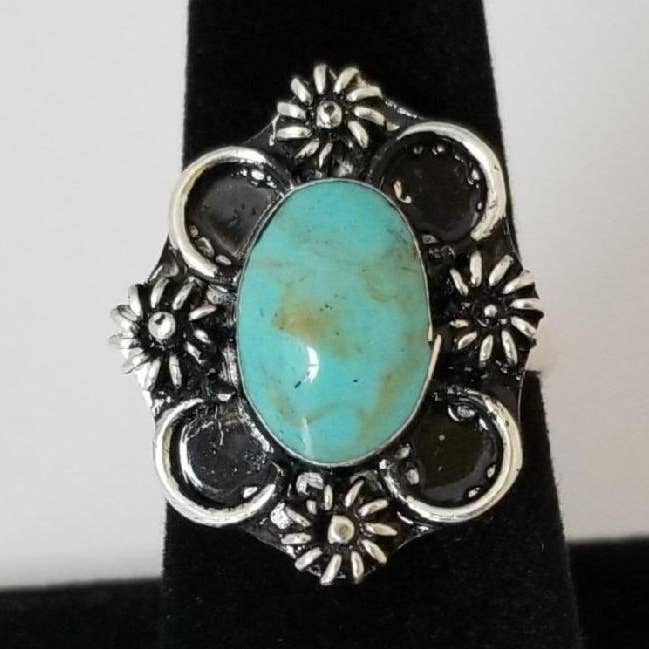 Flower Moon Silver Rings for wholesale by Costello International