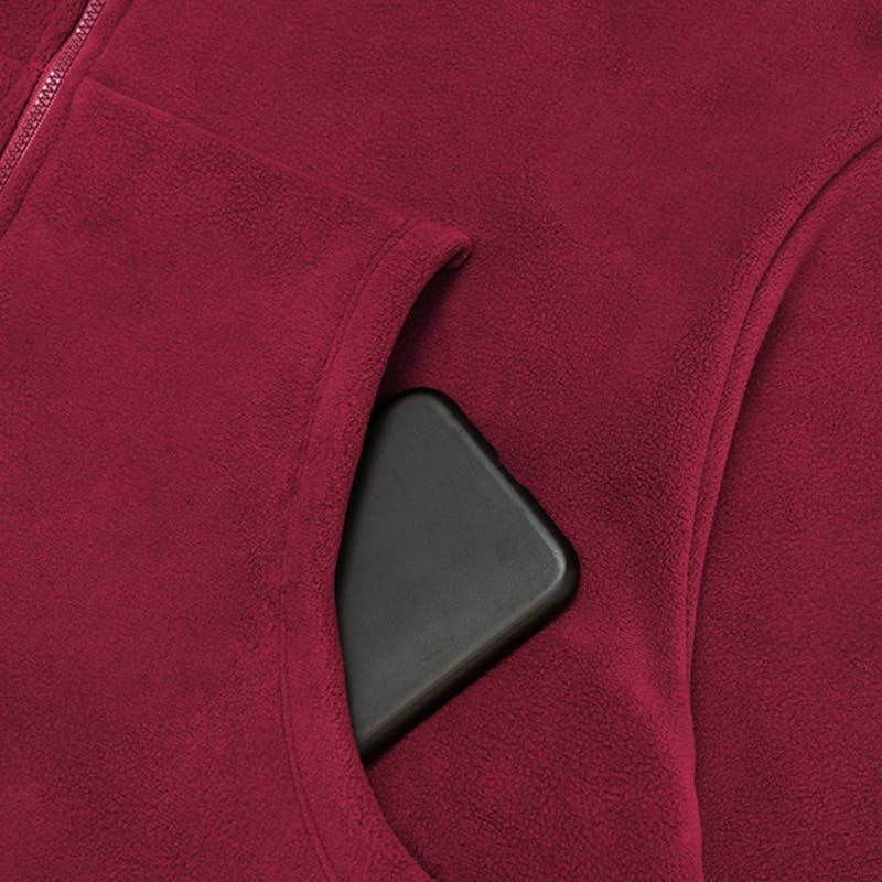 WONDERXFANS – Casaco de desporto - Mulher por atacado – Casaco polar de gola alta à prova de vento14