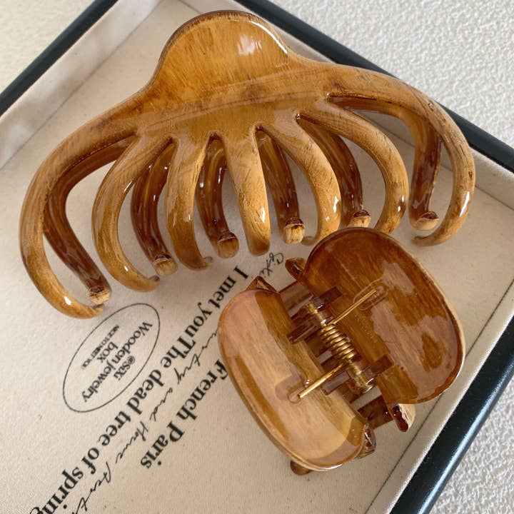 Dipped Shop - Vendita all'ingrosso Fermaglio per capelli - Donna - Clip ad artiglio vintage semplice a colori per tronchi DPJC103