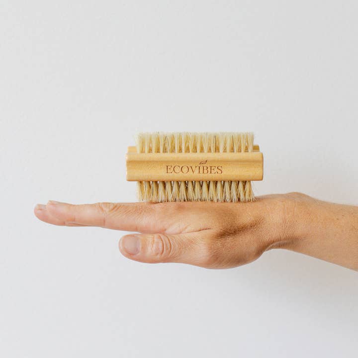 Ecovibes Australia - Wholesale Nailcare set - Nail Brush - Natural Boar Bristles Nail Brush - Plastic Free3