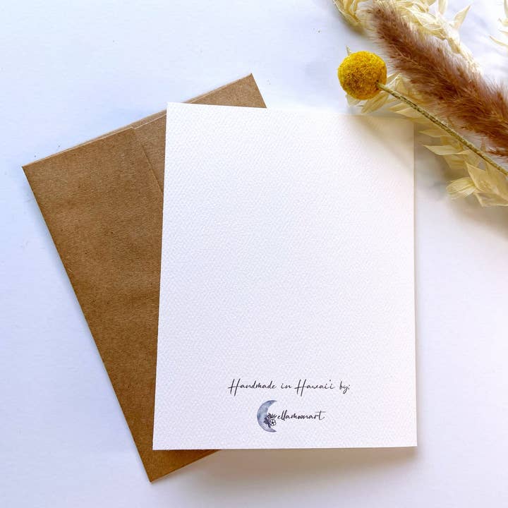 Ellamoonart - Vendita all'ingrosso Biglietti di auguri generici - Biglietto di auguri Wave Watercolor | Articoli di cancelleria |3