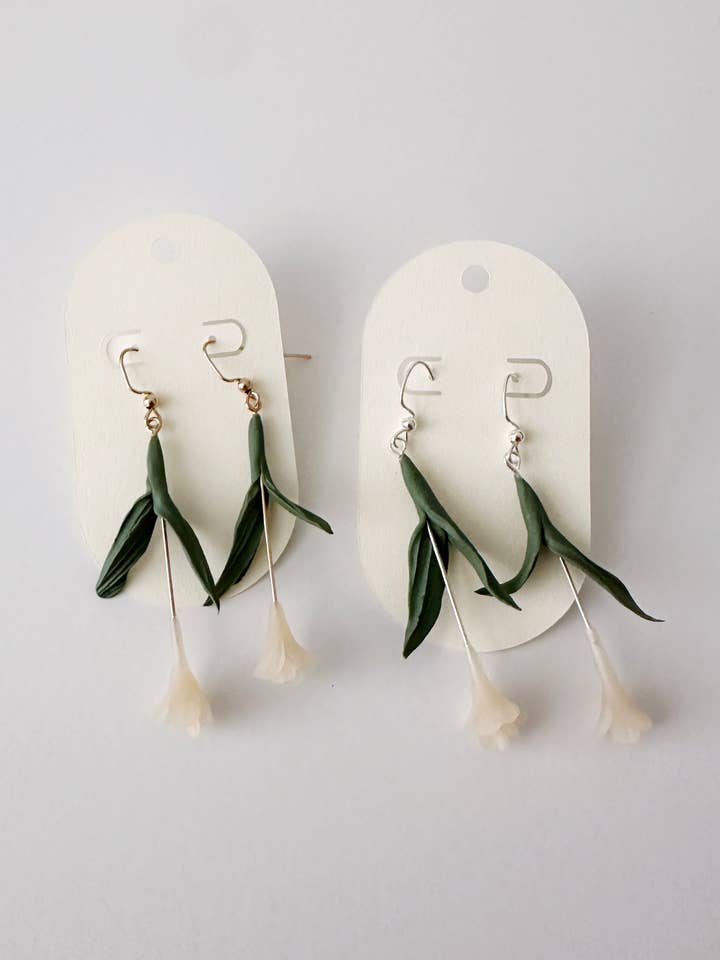 Pendiente de flor cremosa para venta al por mayor de KaoLee Shop