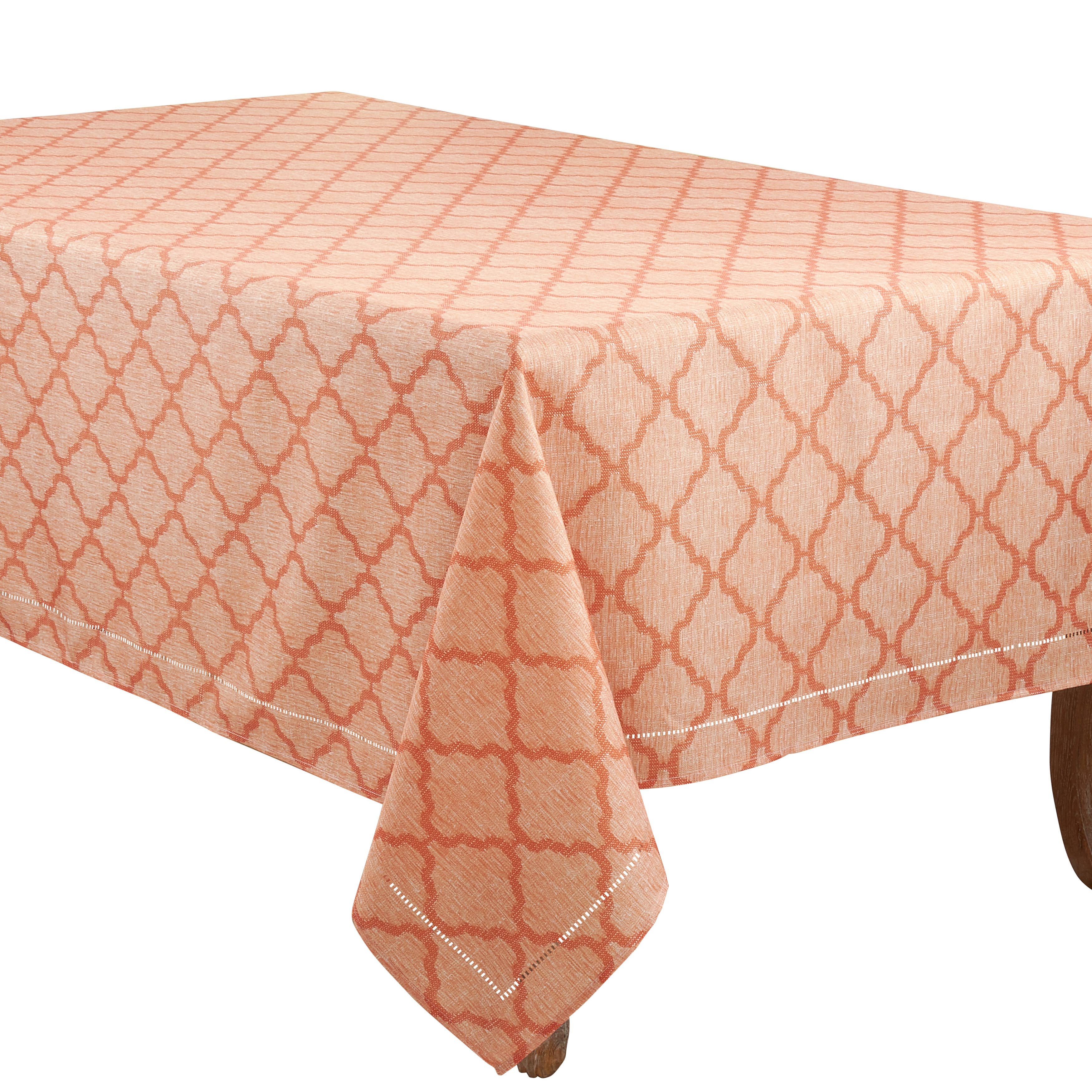 Saro Lifestyle - Wholesale Tablecloth - Moroccan Laser-Cut Hemstitch Tablecloth8