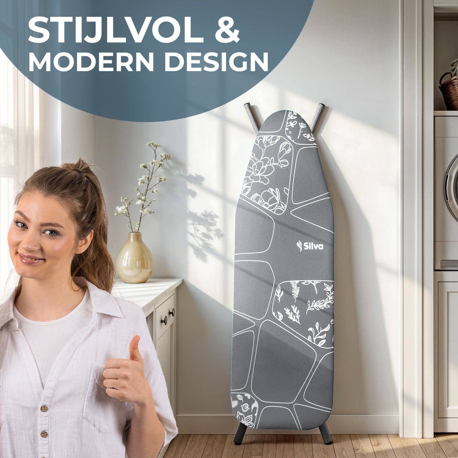 Mevsim Store - Wholesale Ironing board - Silva - Ironing Board Cover - Molton 5mm - Grey3