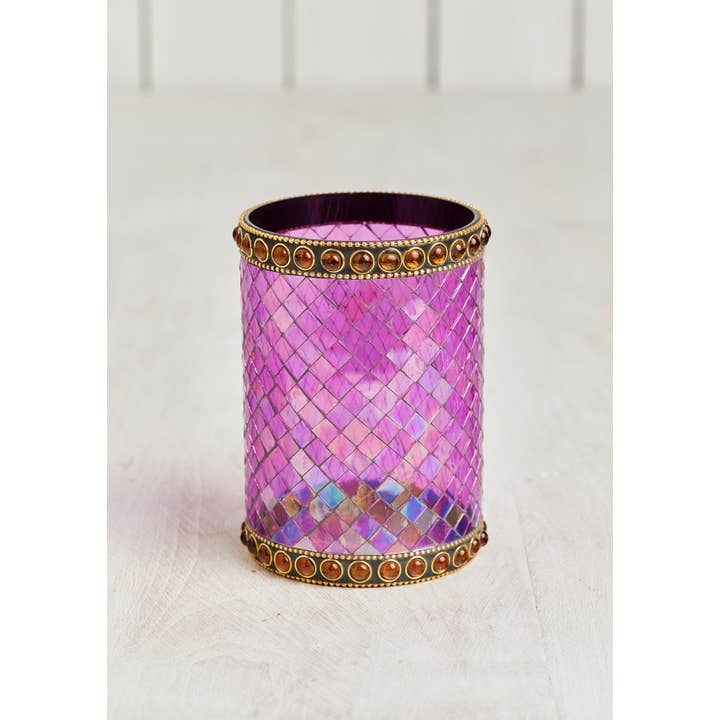 Namaste - Wholesale Candle Holder - Glass Mosaic Tealight Holder