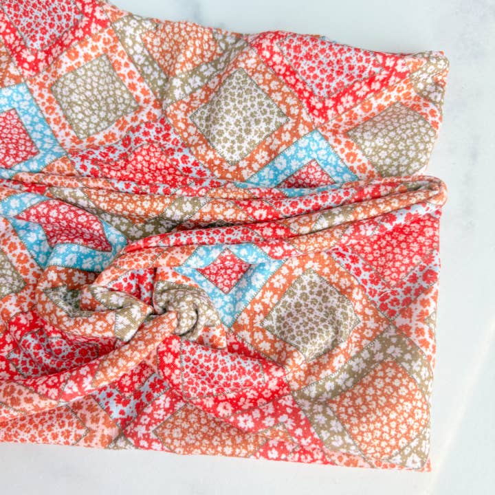 Bandeau pour adulte en patchwork floral d'automne (6 BANDEAUX) pour la vente par Harps Hobbies