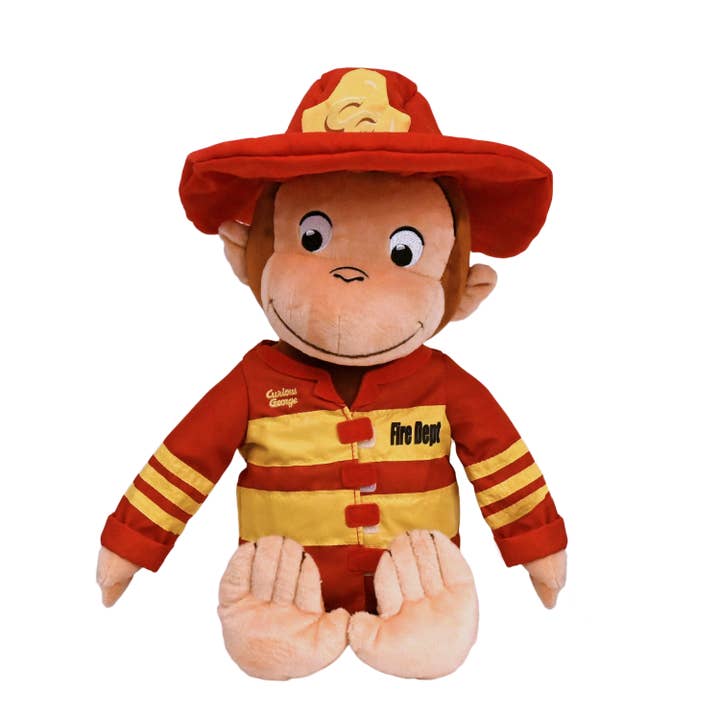 Kids Preferred - Wholesale Stuffed/Plush Toy - Kids & Baby - Curious George 15" Plush - Fireman