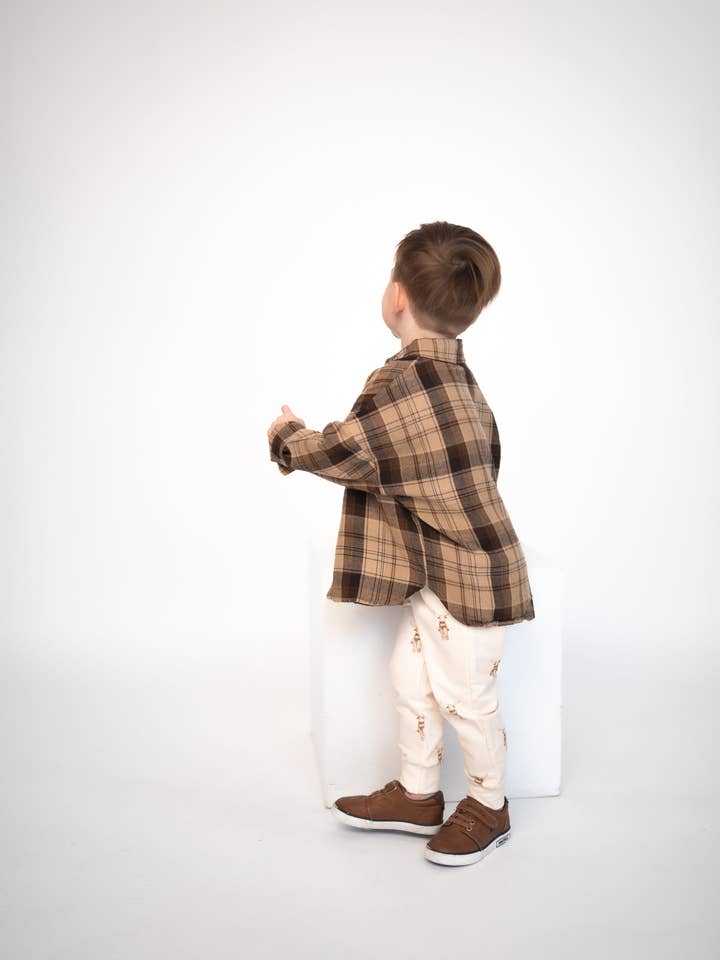 Button Up Flannel in Alpine Heritage Plaid for wholesale on Faire2