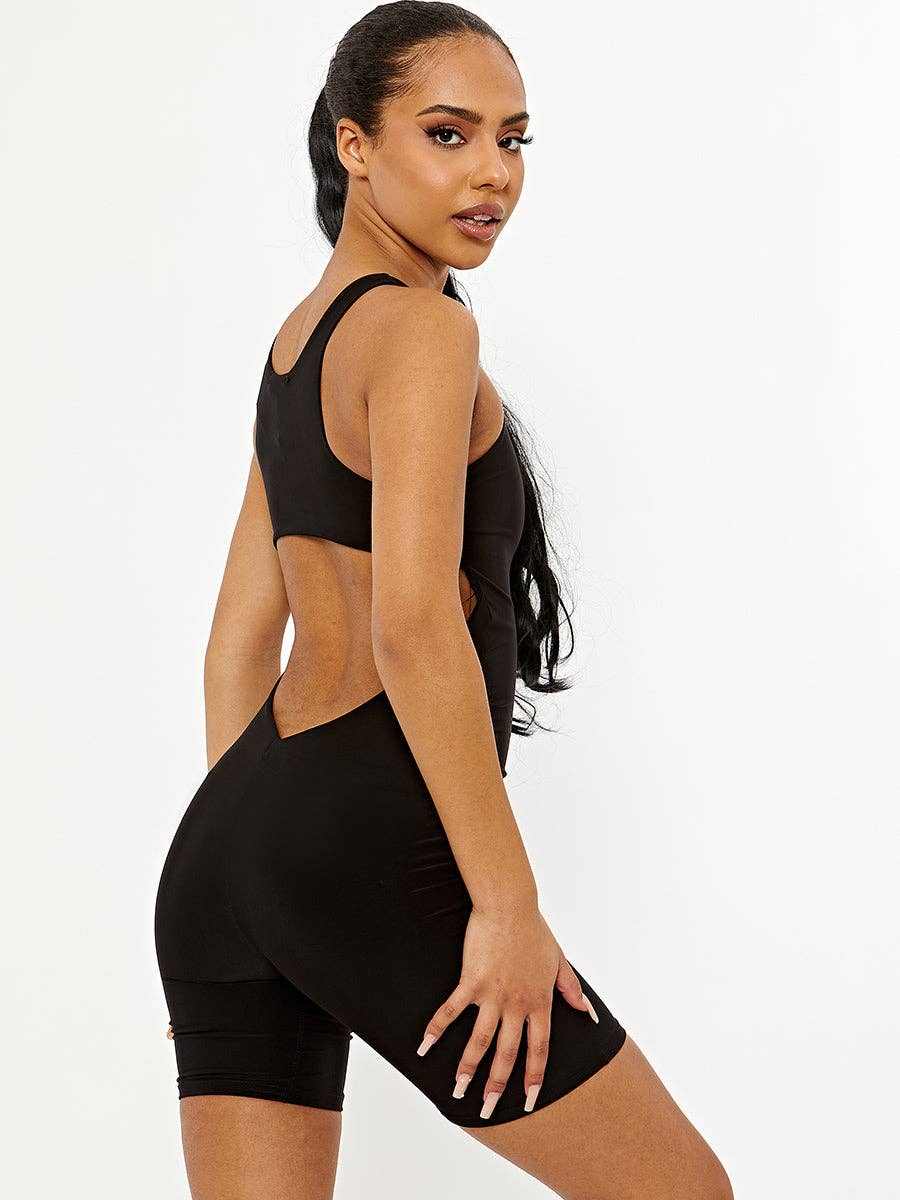 Stylewise Direct - Vente Léotard – femme - Unitard Slinky Cut Out Back0