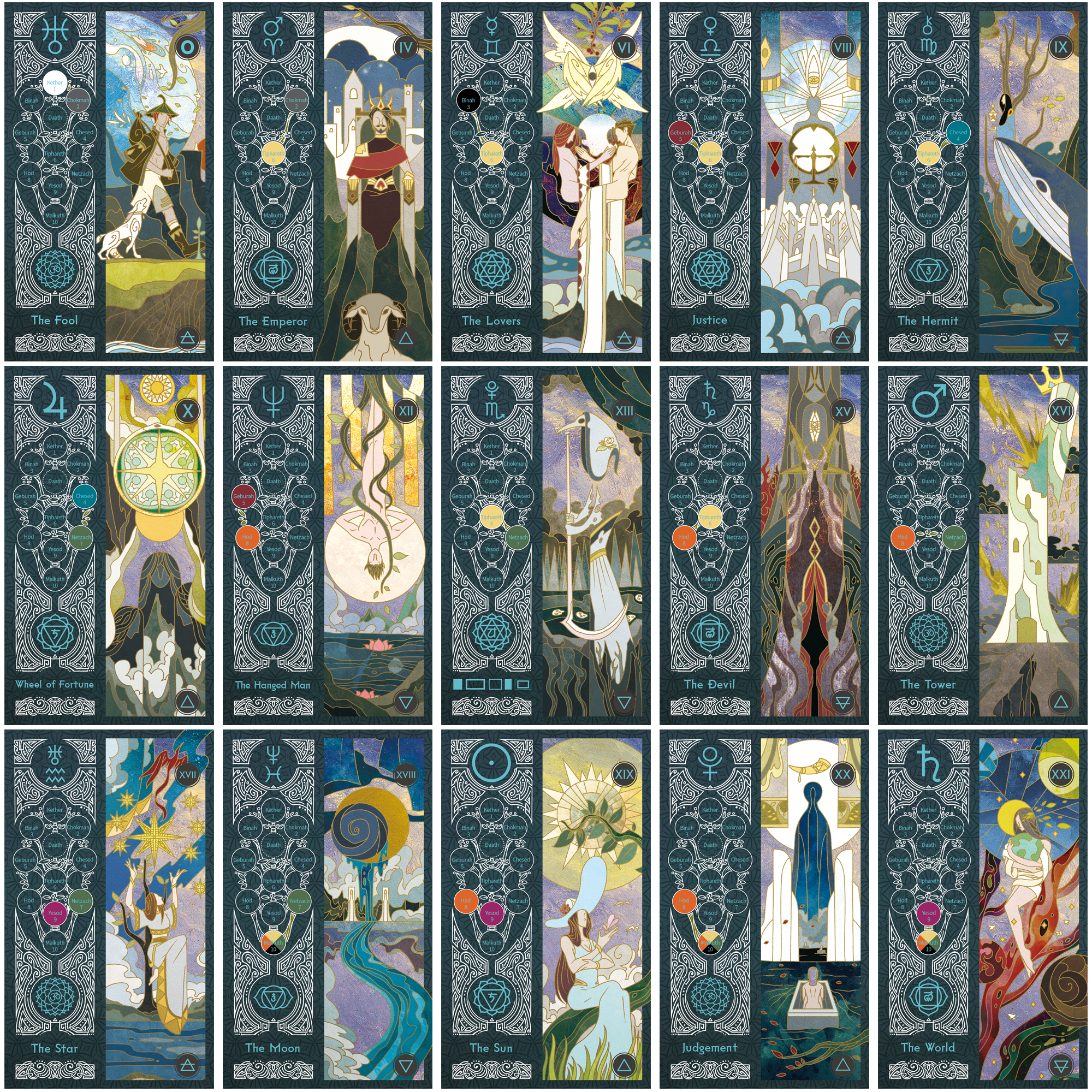 Vermilion Collection - Wholesale Tarot Cards - Sambucus Tarot 2nd Edition7