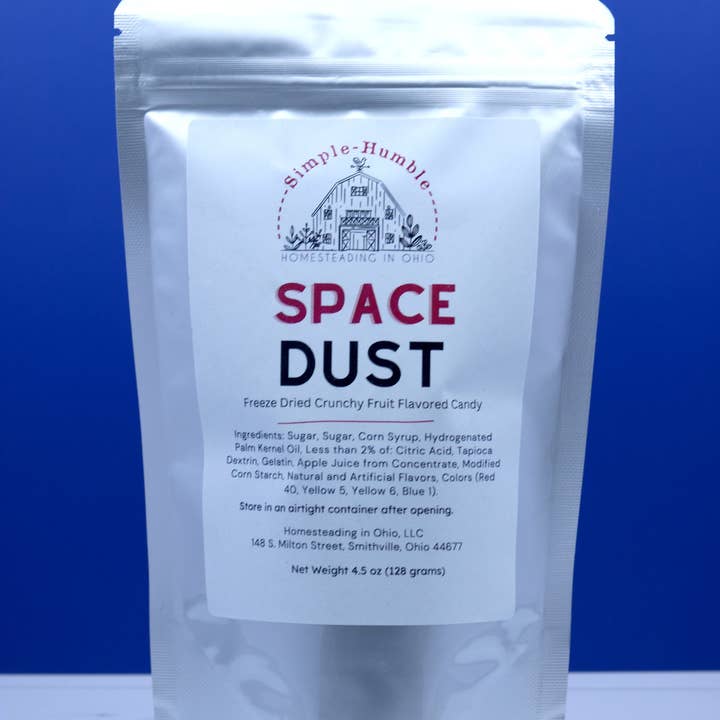Homesteading in Ohio LLC - Wholesale Hard Candy - Freeze Dried Space Dust Fruit Candy Mylar Bag