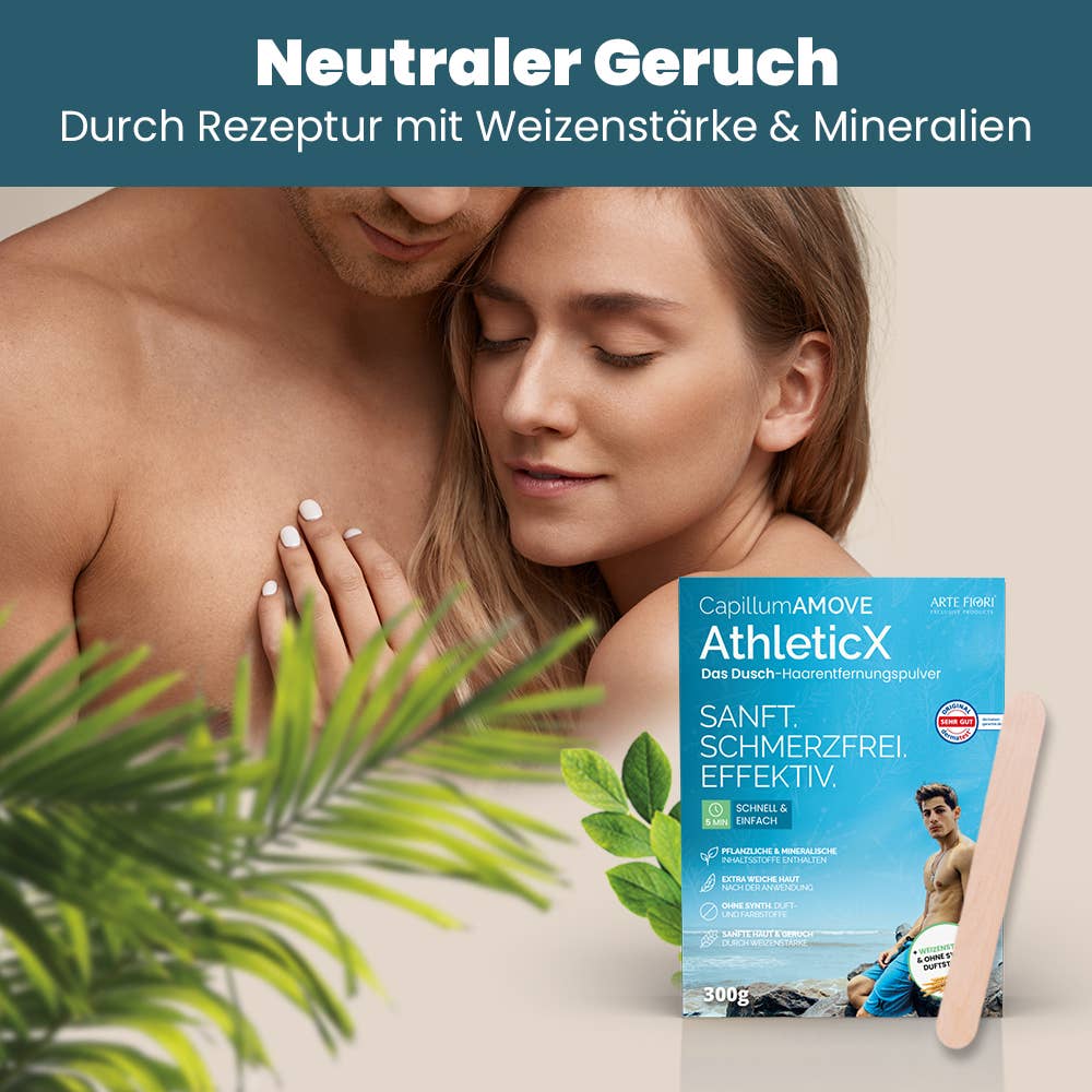 SANUUS® Better Living - Wholesale Product voor lichaamsontharing - Capillum AMOVE AthleticX ontharingspoeder7