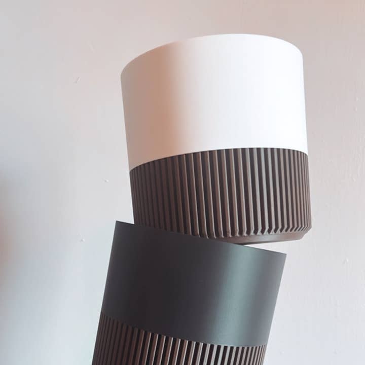 Prairie City Printing Co. - Wholesale Plant Pot - Two-Toned Cedar & White Plant Pot | Mid Century Inspired 4