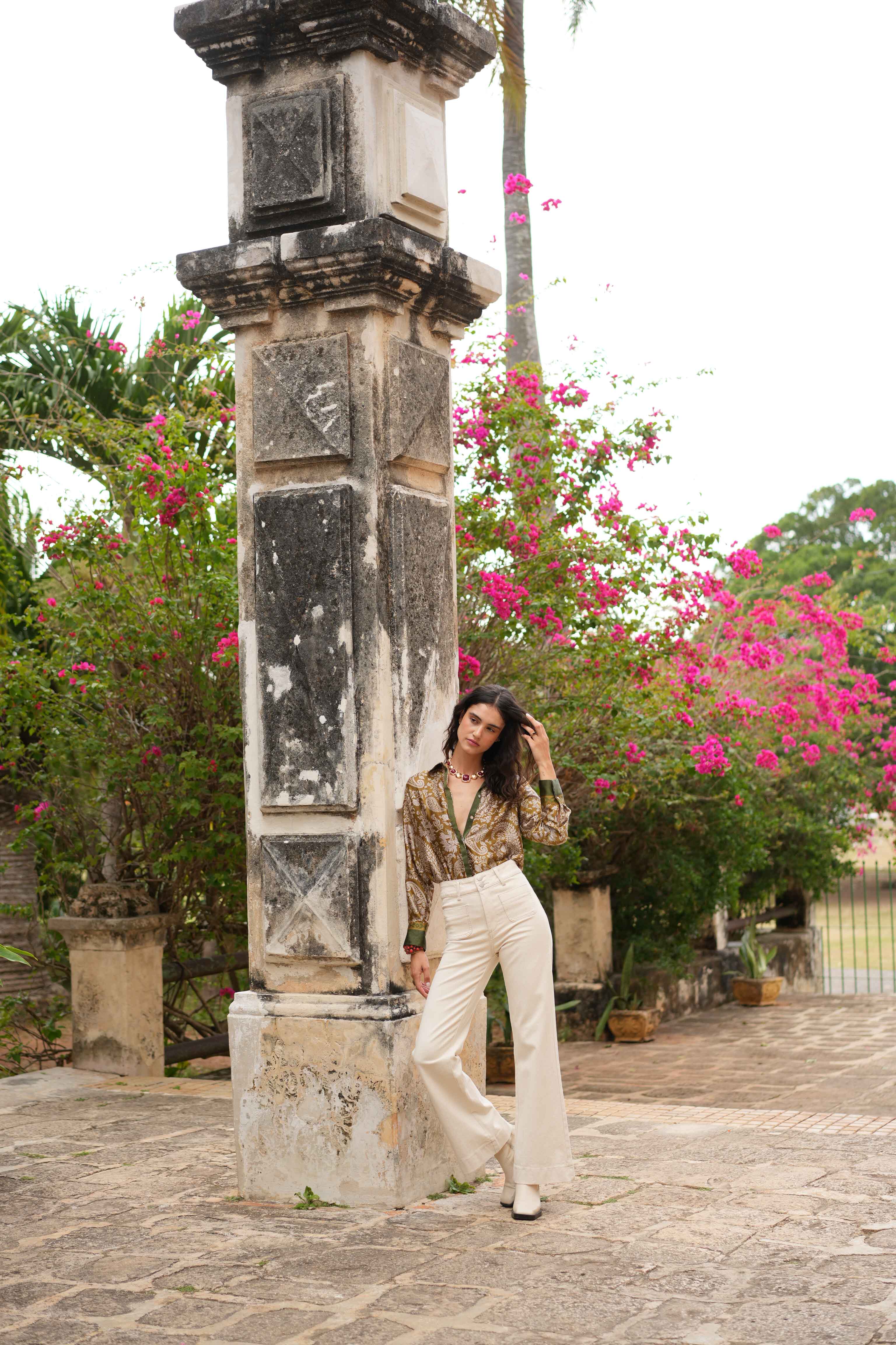 Oraije Paris – calças de ganga - Mulher por atacado – Elena flare jeans14