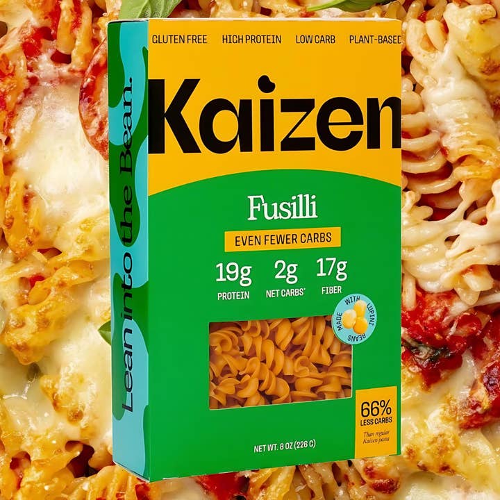 Kaizen Food Company - Vendita all'ingrosso Pasta - Fusilli 2g Pasta ad alto contenuto proteico di carboidrati netti - Meno carboidrati, Keto1